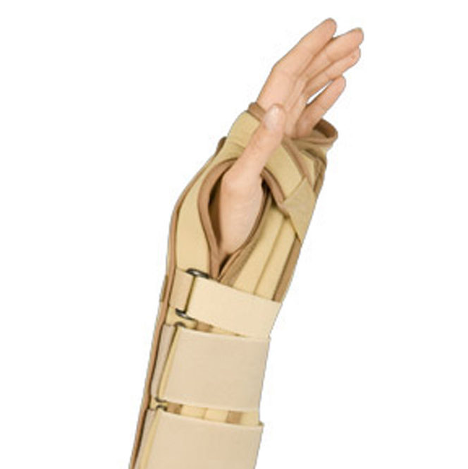 Naugahyde Wrist Brace w/ 2 Metal Bonings | 11.5" Contoured Wrist Splint | Right or Left Side