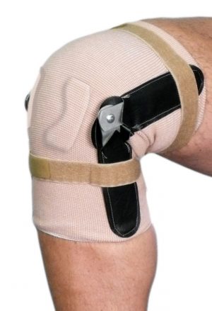 Pull On Knee Brace | Hinged | Closed Patella with Cartilage Pad