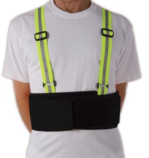 Ergonomics Lifting Belt | 7" Tall | Neon Suspenders