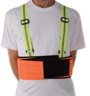 Ergonomics Lifting Belt | 7" Tall | Neon Suspenders